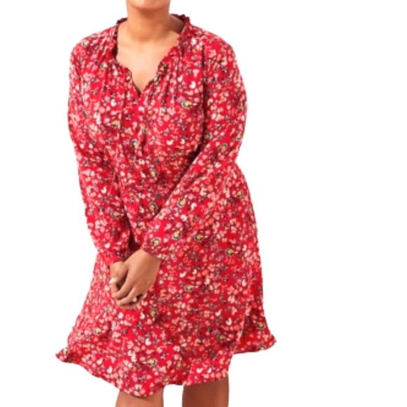 long sleeve midi dress size 18